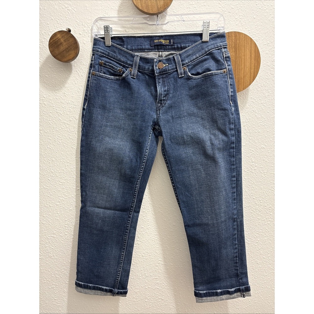 Levis Women's 518 Superlow Denim Blue Jean Capris Size 5